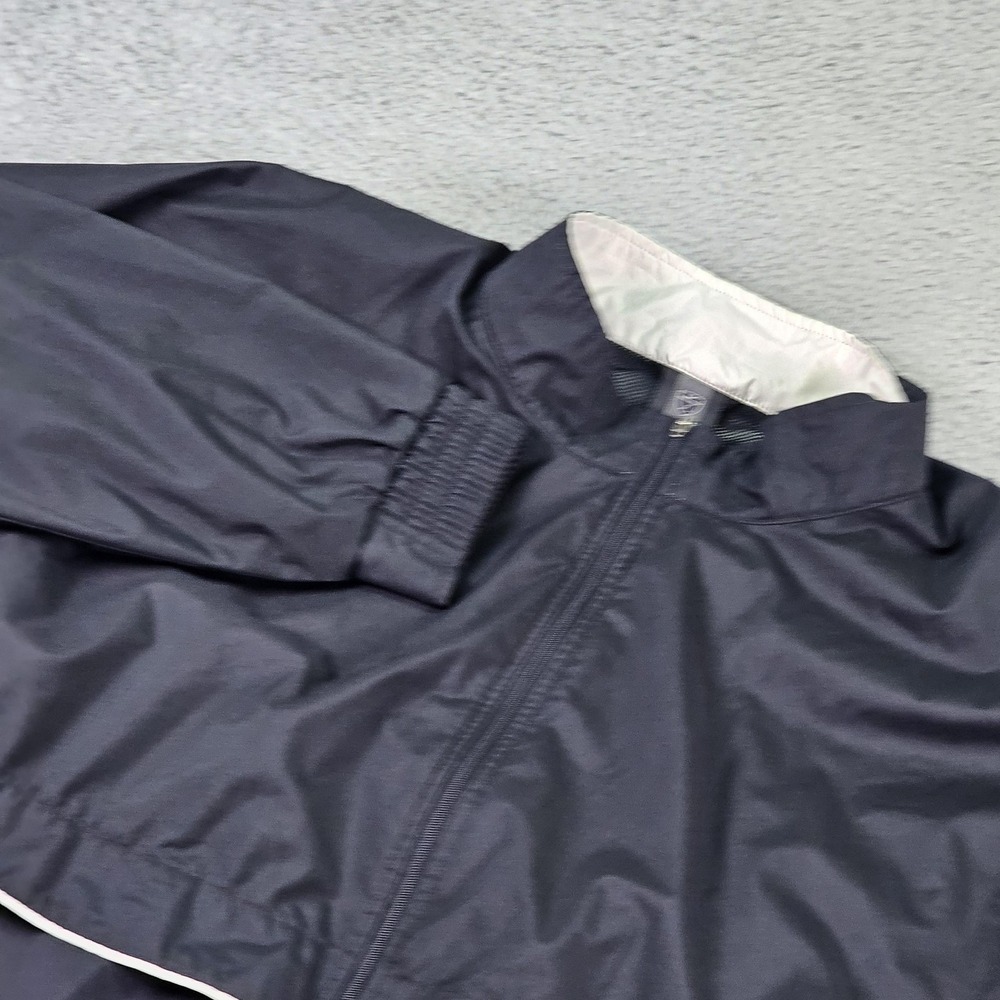 Nike Golf Jacket Mens 2XL Black Clima-Fit Windbreaker Full Zip Mesh Lined Swoosh